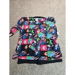 Disney NBC Nightmare Before Christmas Women’s M Mesh Multi Character Color L/S